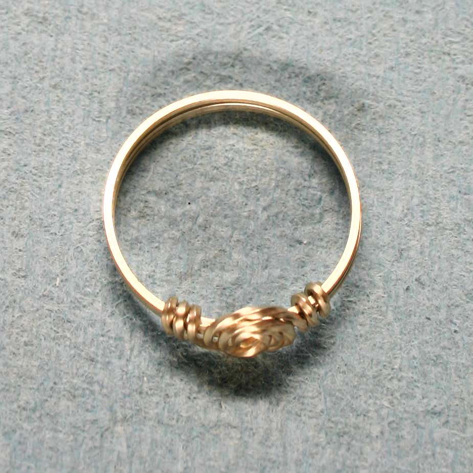Knot Ring Rolled Gold 001Image with link to high resolution version