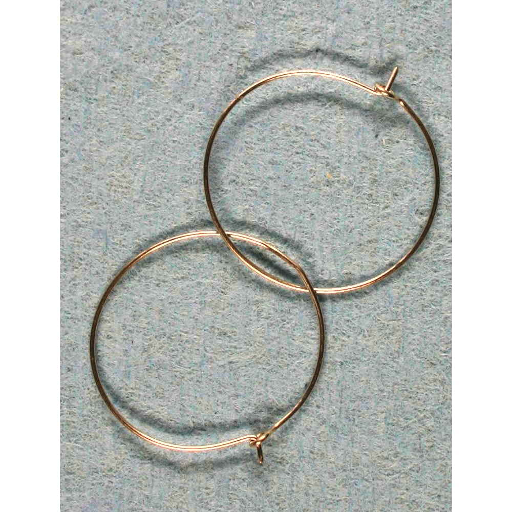 Plain Hoop Earrings Rolled Silver 001Image with link to high resolution version