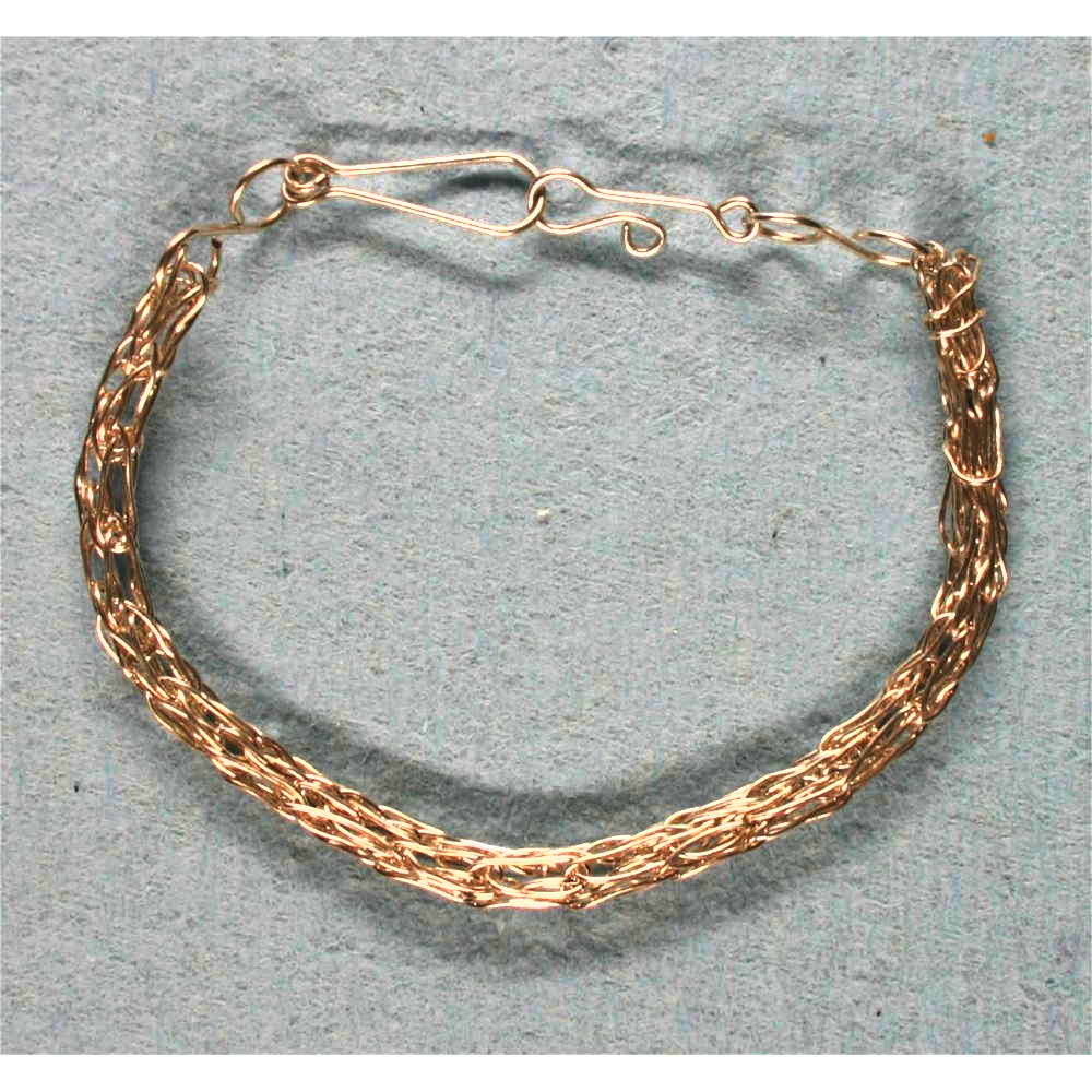 Rolled Gold Viking Knit Bracelet 001Image with link to high resolution version