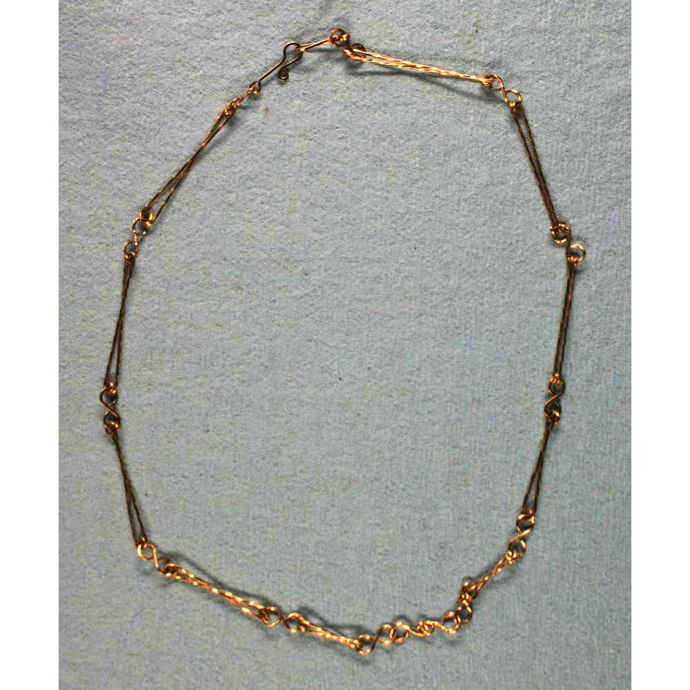 image of Figure Of Eight Rolled Gold Chain 001